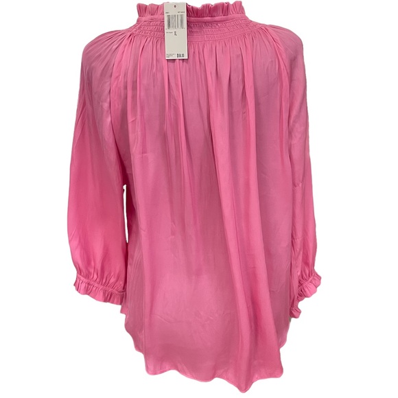 Chelsea and Theodore Pink Blouse long sleeves Size XL - Picture 3 of 8